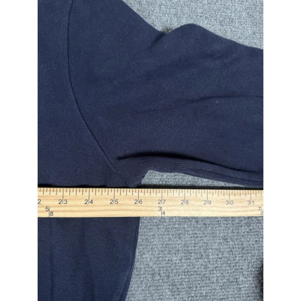 Polo Ralph Lauren Sweatshirt Mens XL‎ Blue Shawl Collar Pullover Suede Elbow